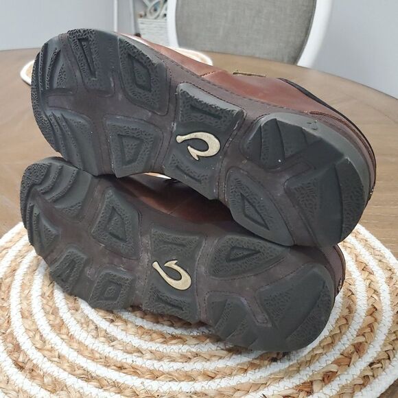 Olukai Mens Leather Waterproof Shoes, Size 9.5 - Picture 8 of 9